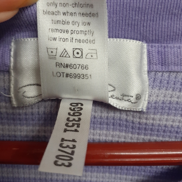 Lilac Oscar de la Renta Thermal Top Medium - Picture 3 of 6